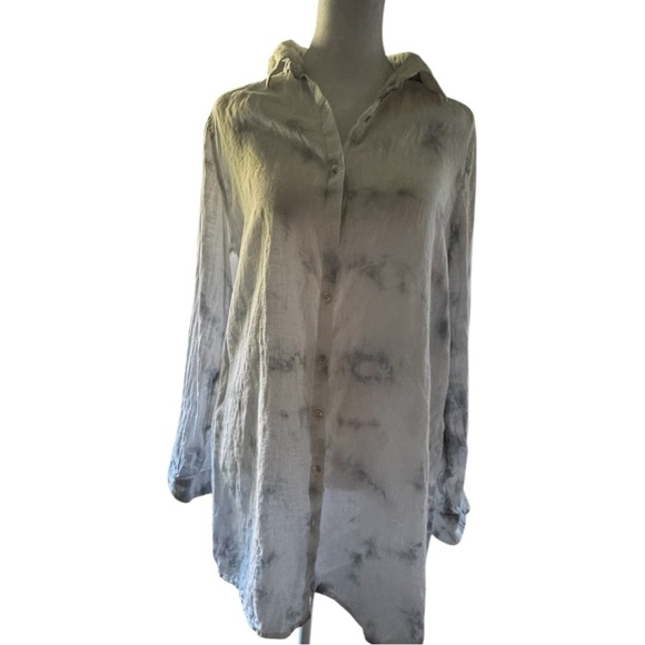 C&C California Elegant Linen Women's Top Sz S - Picture 1 of 8